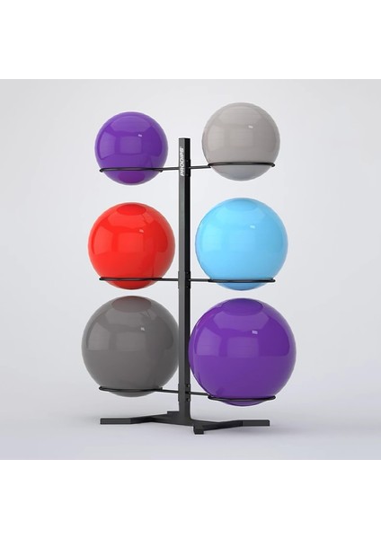 Pilates Topu Depolama Standı 6 Topluk