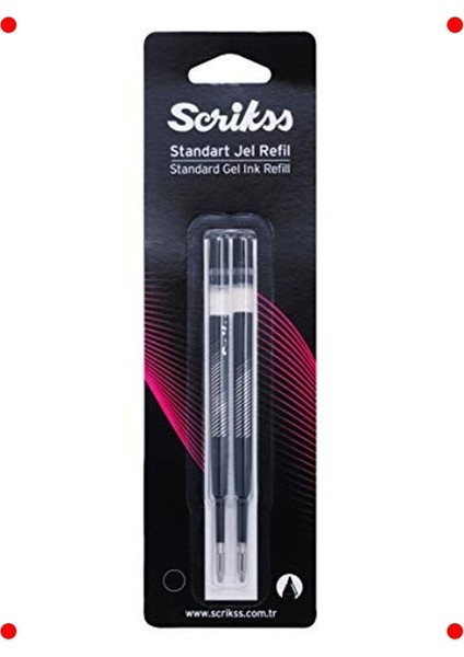 Jumbo Jel Tükenmez Kalem Refili Siyah 2'li