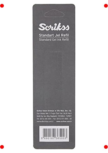 Jumbo Jel Tükenmez Kalem Refili Siyah 2'li fiyatları