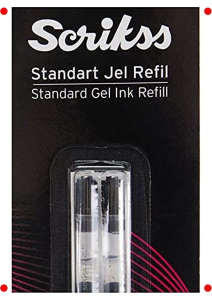 Jumbo Jel Tükenmez Kalem Refili Siyah 2'li modelleri