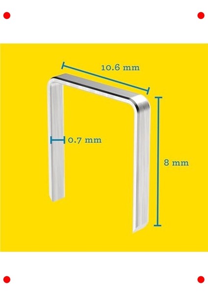 Ince Tel Zımba Telleri Tip 13, 8mm - 2500 Adet modelleri