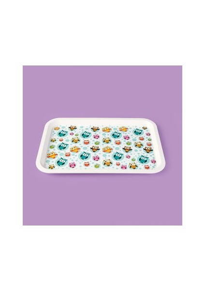 Kitchen Owls Tepsi - Renkli - 21X31 cm