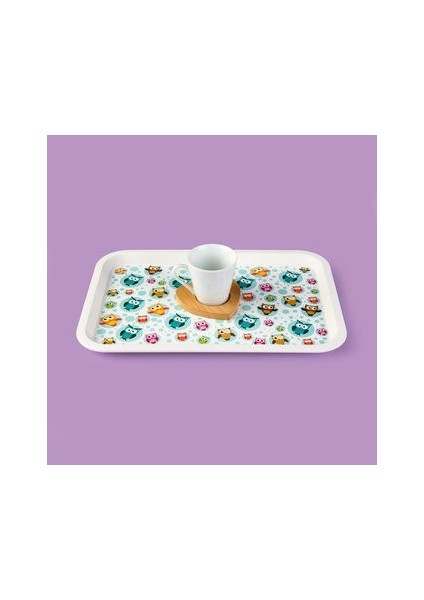 Kitchen Owls Tepsi - Renkli - 21X31 cm fiyatları
