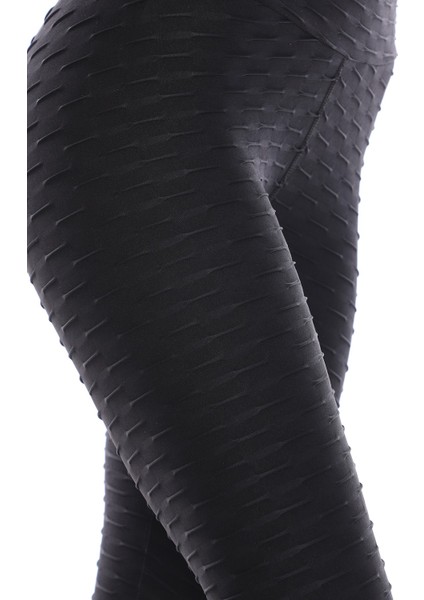 Kabartmalı Kumaş Ekstra Yüksek Bel Günlük Tayt fırsatları