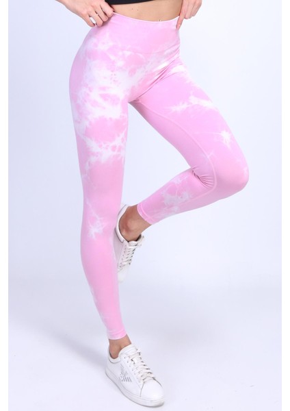 Toparlayıcı Batik Tayt Desenli Spor Tayt fiyatları