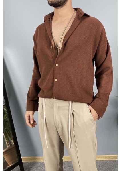 %100 Pamuk Mevsimlik Uzun Kollu Gömlek