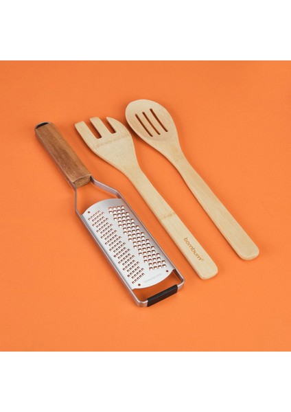 Ahşap Saplı Çizgili Bıçaklı El Rendesi - Açık Kahverengi / Gri fiyatları