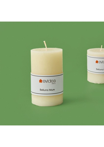 Deco Belluno Mum - Ekru - 12 cm fiyatları