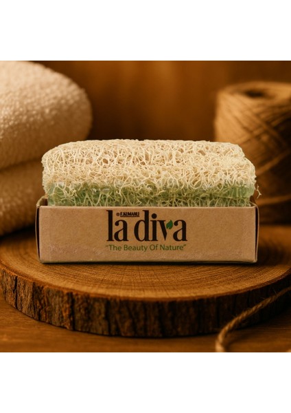 Diva Aloe Vera Kabak Lifli Sabun - Yeşil - 130 gr
