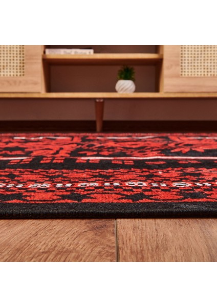 Soft Ruby Afgan Desenli Halı - Kırmızı - 160X230 cm fiyatları