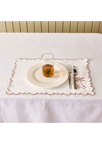 Soft Palm Amerikan Servis - Beyaz - 30X50 cm