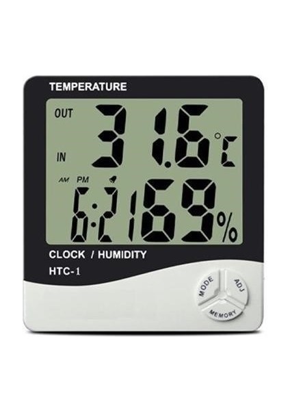 Nexoran® Bebek Odası Masaüstü Dijital Termometre Nem Ölçer Higrometre Saat fiyatları