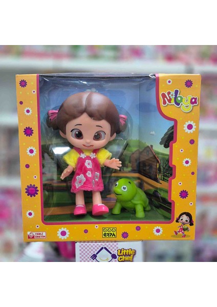 Niloya ve Tospik Et Bebek 20 cm | Cam Göz Detaylı Oyuncak Bebek Seti | Çocuklar Için Hediye