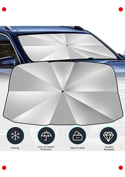 Katlanabilir Şemsiye Tip Ön Cam Güneşliği modelleri