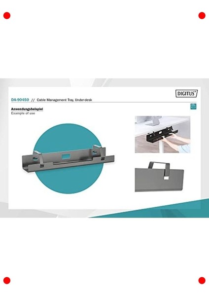 Alt Masa Kablo Yönetim Kanalı - Siyah fiyatları