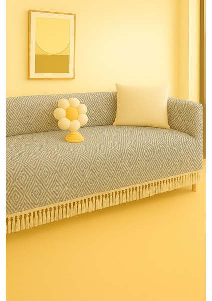 Diamond Koltuk Örtüsü Kaymaz Kumaş Özelliği | Berlina Serisi Koltuk Şalı 180 x 200 cm