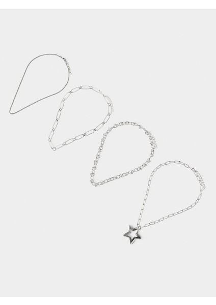 Bağlantılı ve Yıldızlı Kolye Seti modelleri