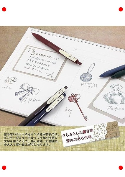 5'li Vintage Renk Jel Kalem Seti 0.5 mm indirimleri