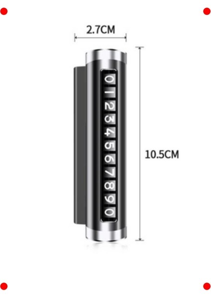 Araç Içi Alüminyum Gizlenebilir Park Numaratör modelleri