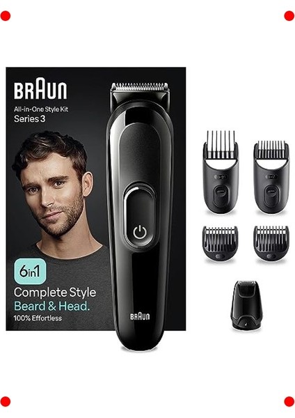 6'sı 1 Arada Erkek Bakım Şekillendirme Seti