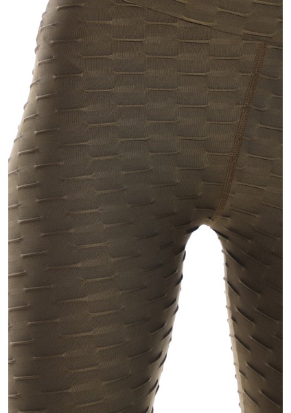 Kabartmalı Kumaş Ekstra Yüksek Bel Günlük Tayt fırsatları