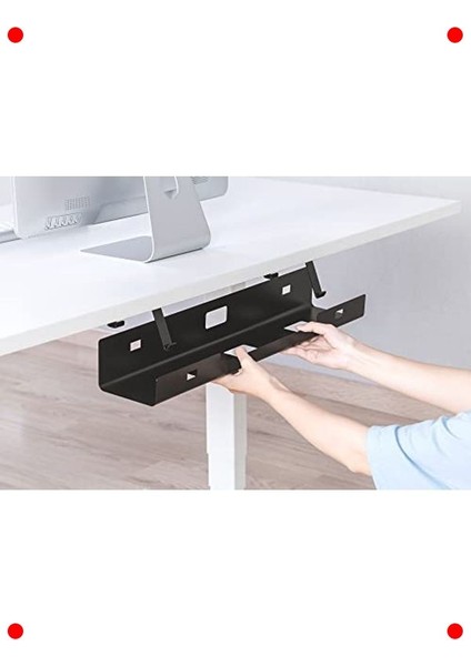 Alt Masa Kablo Yönetim Kanalı - Siyah fırsatları