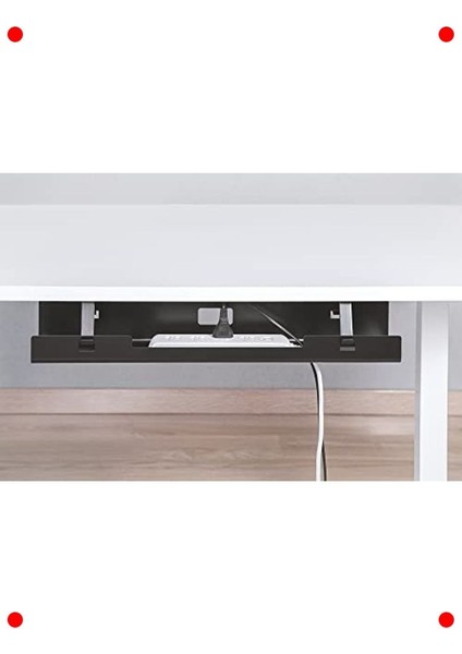 Alt Masa Kablo Yönetim Kanalı - Siyah indirimleri