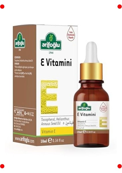E Vitamini Bakım Yağı 10 ml