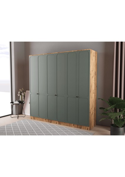 Irmak 6 Kapaklı Eko Gardırop - Mdf Kapak