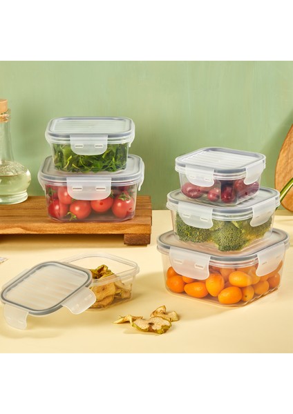 3lü Saklama Kabı Seti Qlux Bpa Içermez Sızdırmaz Contalı Saklama Taşıma Kabı L-00860