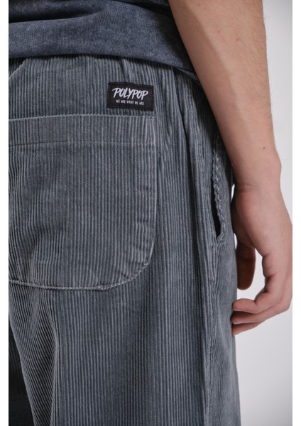 Fitilli Kadife Loose Fit Beli Lastikli Pantolon modelleri