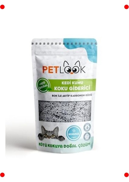 Aktif Karbonlu Kedi Kumu Koku Giderici, Kokusuz 300 gr