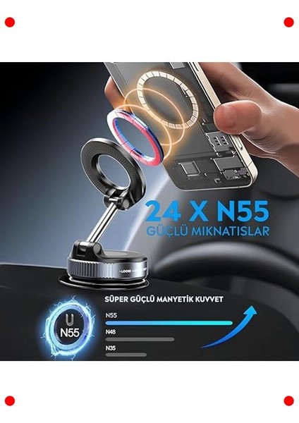 Manyetik Telefon Tutucu | Araç & Masaüstü 360° Dönebilen fiyatları