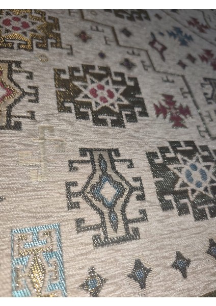 İran Etnik Desenli Jakarlı Masa Örtüsü modelleri