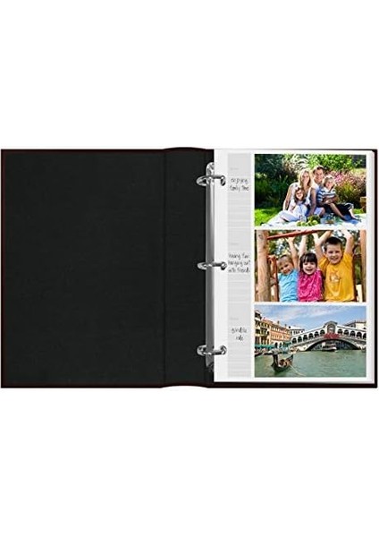 Foto 204- Ring Fotoğraf Albümü Için 4 ile 6 Baskılar, Şarap Rengi/bordo Deri ile Akzente Cover modelleri