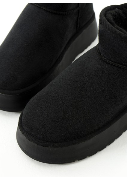 Kadın Taba Mini Süet Içi Kürklü Yüksek Kalın Taban Kışlık Bot indirimleri