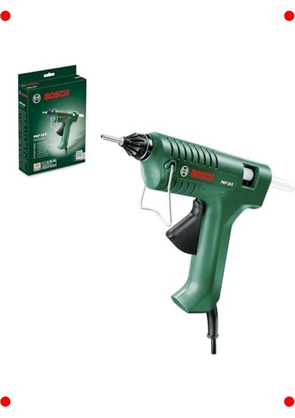 Elektrikli Sıcak Tutkal Tabancası - Uzun Nozüllü, Yeşil