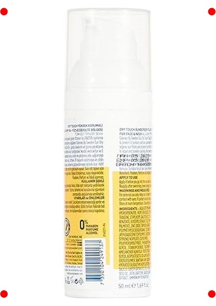 Herbal Spf 50+ Güneş Koruyucu Krem Kuru Dokunuş 50 ml fiyatları