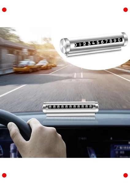 Gizlenebilir Alüminyum Park Telefon Numaratörü - Gri fiyatları