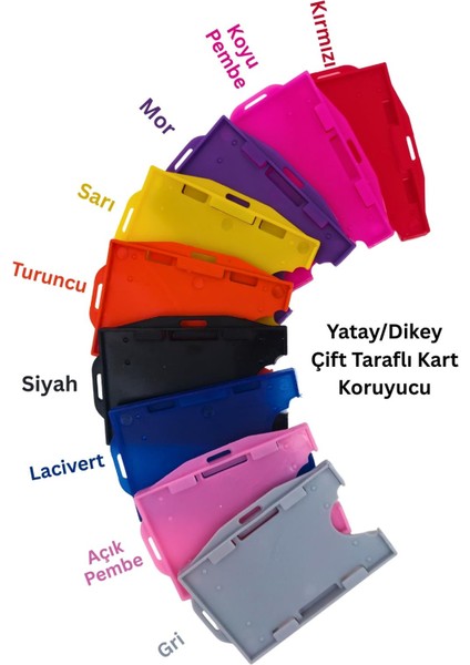 Gri Yatay Dikey Çift Taraflı Kart Koruyucu fiyatları