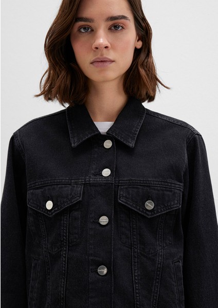 Ruby Iconic Koyu Gri Jean Ceket 1110505-89163