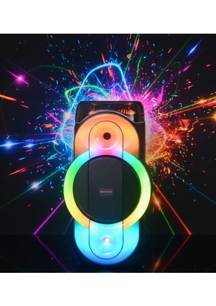 Kolav D1238 Ses Bombası Büyük Boy Hoparlör Speaker 40W Taşınabilir Hoparlör 12 Inç fiyatları