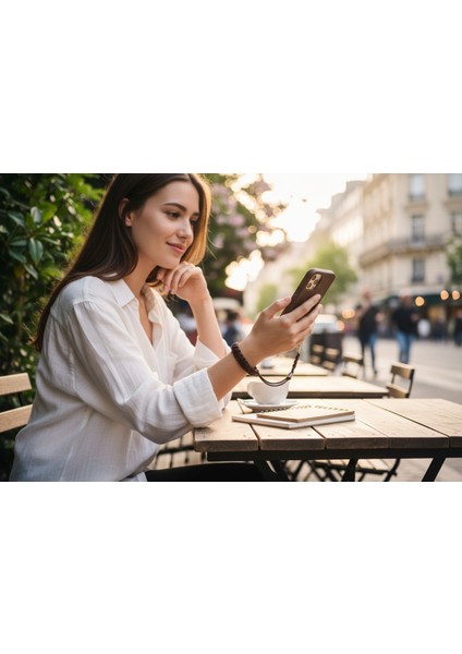 Kahverengi Bileklik Telefon El Askısı Tüm Kılıflara Uyumlu indirimleri