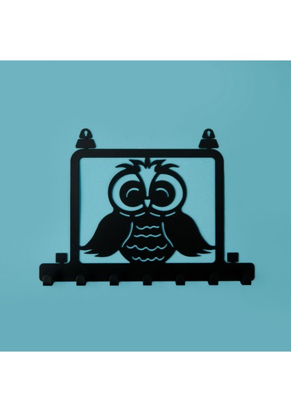 Deco Baykuş Anahtarlık - Siyah - 24X15 cm