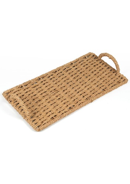 Deco Monarca Dekoratif Tepsi - Bej - 30 cm