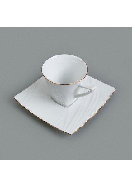 Gold Line 12 Parça Kahve Fincan Takımı - Beyaz modelleri