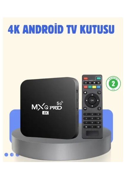 4K Android Tv Box – 2gb Ram 16GB Rom, Hızlı Wi-Fi Bağlantılı Akıllı Medya Kutusu
