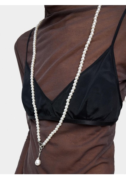 Iki Sıralı Inci Uçlu Kolye fiyatları