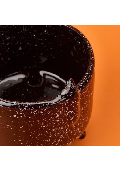 Ayaklı Seramik Saksı - Siyah - 14X14X15,5 cm modelleri