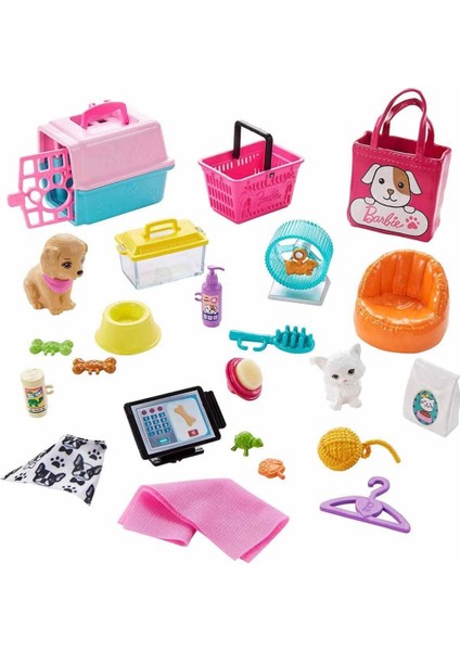 Barbie ve Evcil Hayvan Dükkanı Oyun Seti GRG90 indirimleri